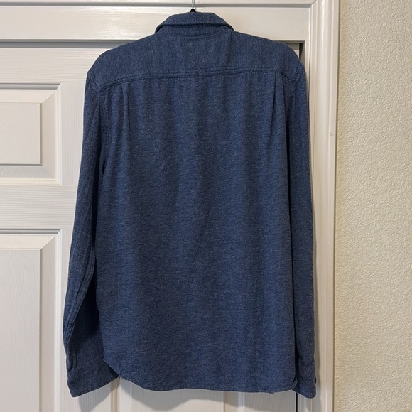 Men’s Old Navy Mariner Overshirt Medium Blue Heather-Size L - Picture 2 of 5